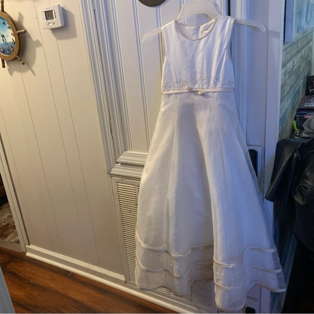 Elegant White Kids Dress